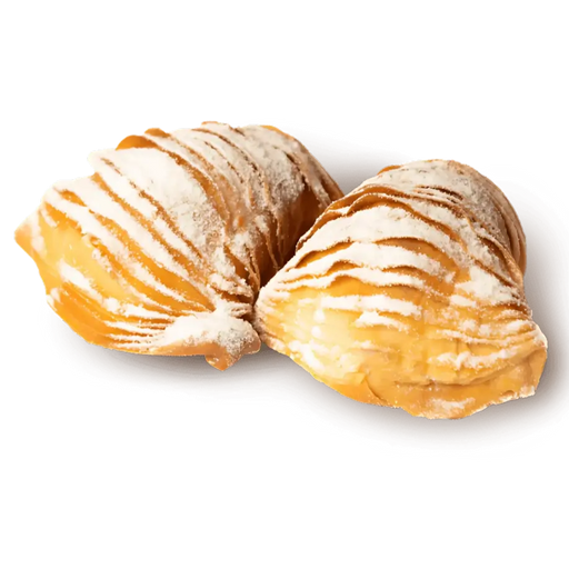 Sfogliatelle mignon artisanales fourrées à la crème de citron – spécialité italienne napolitaine