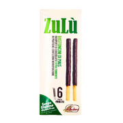 Boîte de Gressins Sucré de Maïs Zulù Valledoro 120g, biscuit sans gluten au chocolat, collation sucrée et croquante.