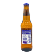 Bière Raffo 33cl bottle showcasing the back label with nutritional information and brewing details.