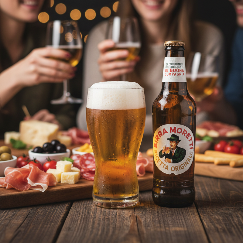 Birra Moretti – Blonde Italienne Authentique (33 cl) - en situation d'usage