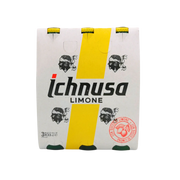 Pack de 3 bouteilles de bière citronnée Ichnusa Limone 33cl, radler italienne rafraîchissante au citron, brassée en Sardaigne.
