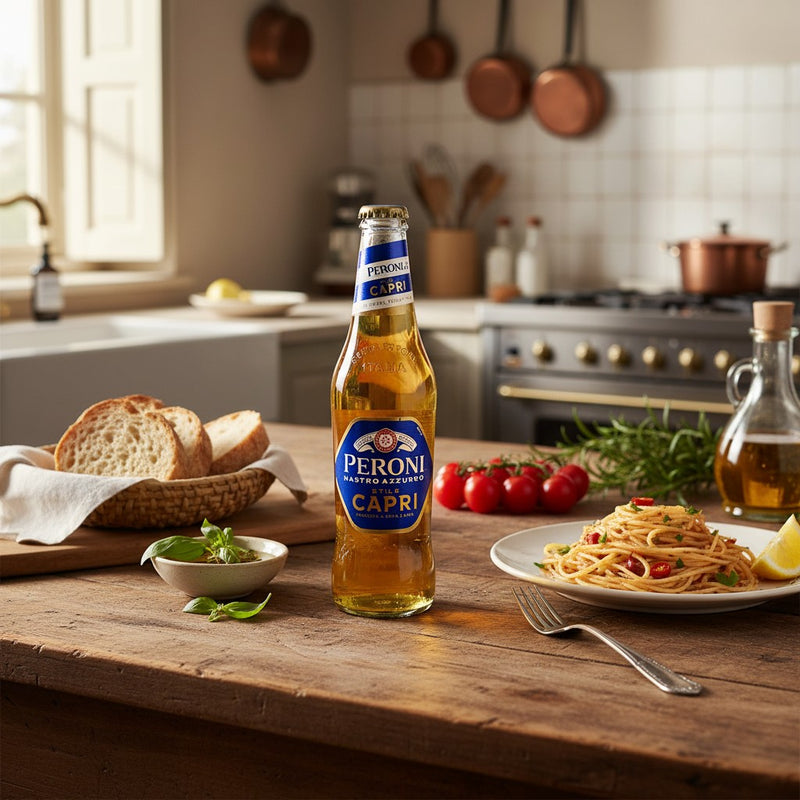 Bière Peroni Stile Capri - Notes citron & olive (33 cl) — cuisine italienne authentique