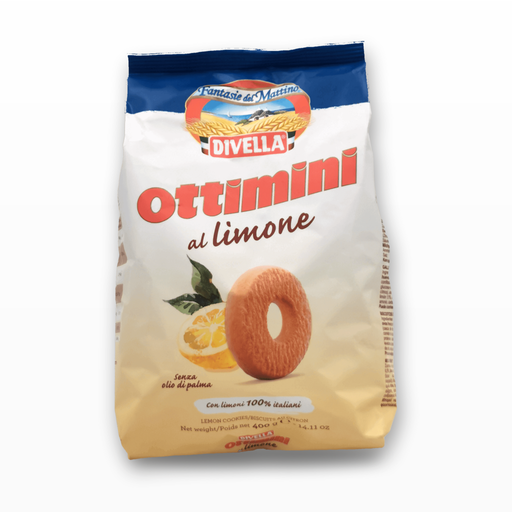 Biscuits Citron Divella – Sablés Italiens (400 g) — face avant