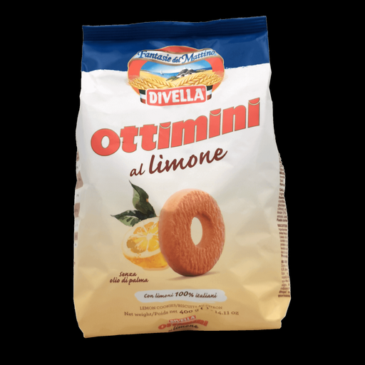 Biscuits Citron Divella – Sablés Italiens (400 g) - face avant