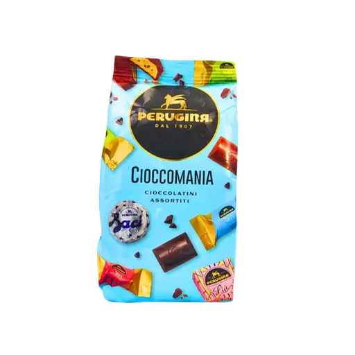 Boîte chocolat chocolats italiens – Cioccomania – Perugina – 180 g (face avant)
