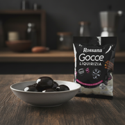 Bonbons Réglisse Vegan Rossana – Gocce (175 g) - en situation d'usage