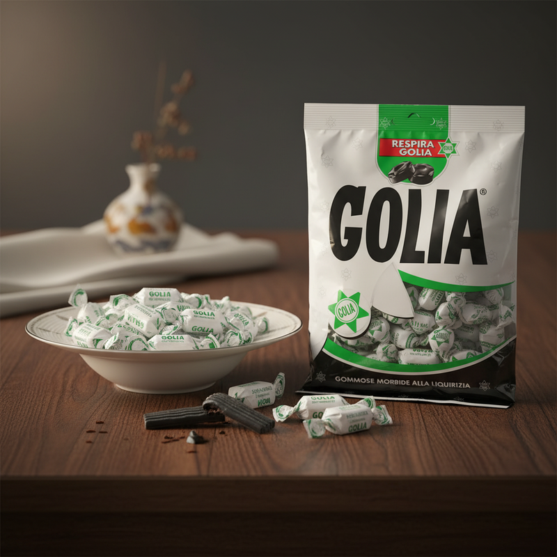 Bonbons Réglisse Golia - Moelleux Sans Gluten (160 g) - en situation d'usage