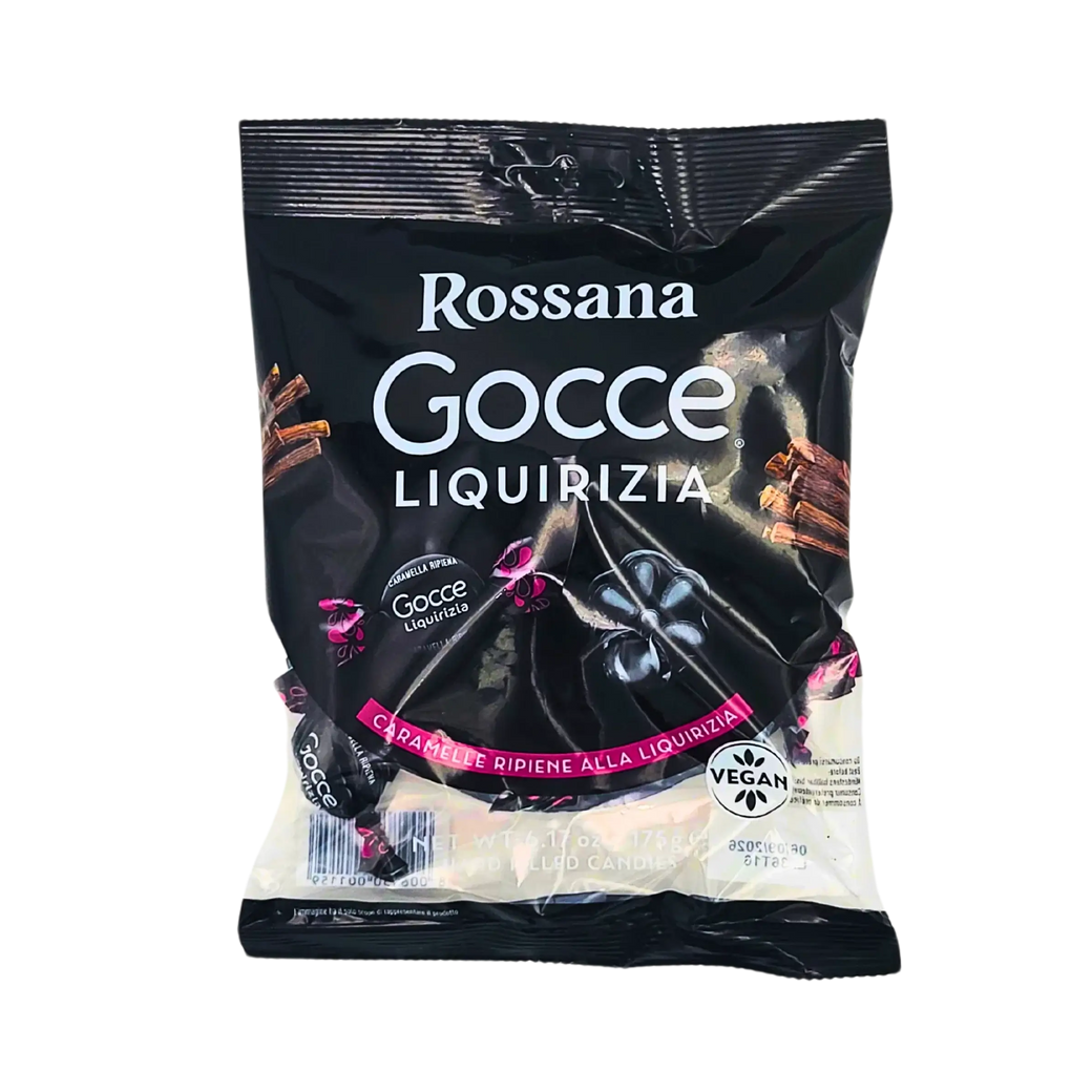 Caramelos de regaliz veganos Rossana – Gocce
