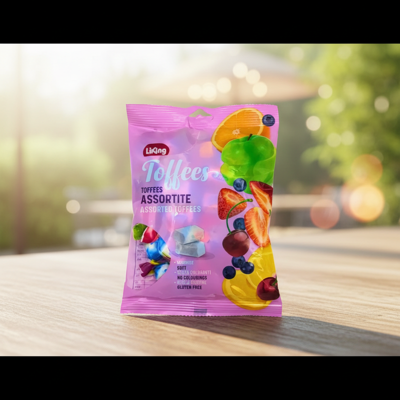 Toffees Fruités Sans Gluten Liking – Assortiment 150g