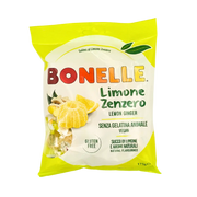 Bonbons véganes au citron et au gingembre Bonelle sans gluten 175 g.