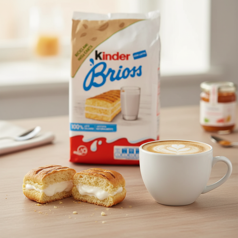 Brioche Kinder Brioss - Fourrée crème de lait (270 g) - en situation d'usage
