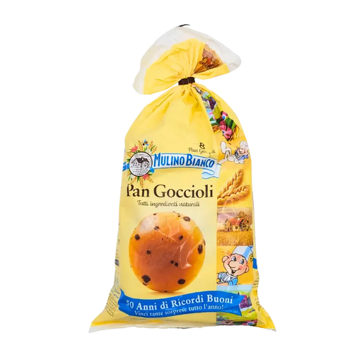 Brioches moelleuses aux pépites de chocolat – Pan Goccioli – Mulino Bianco – 336 g (face avant)