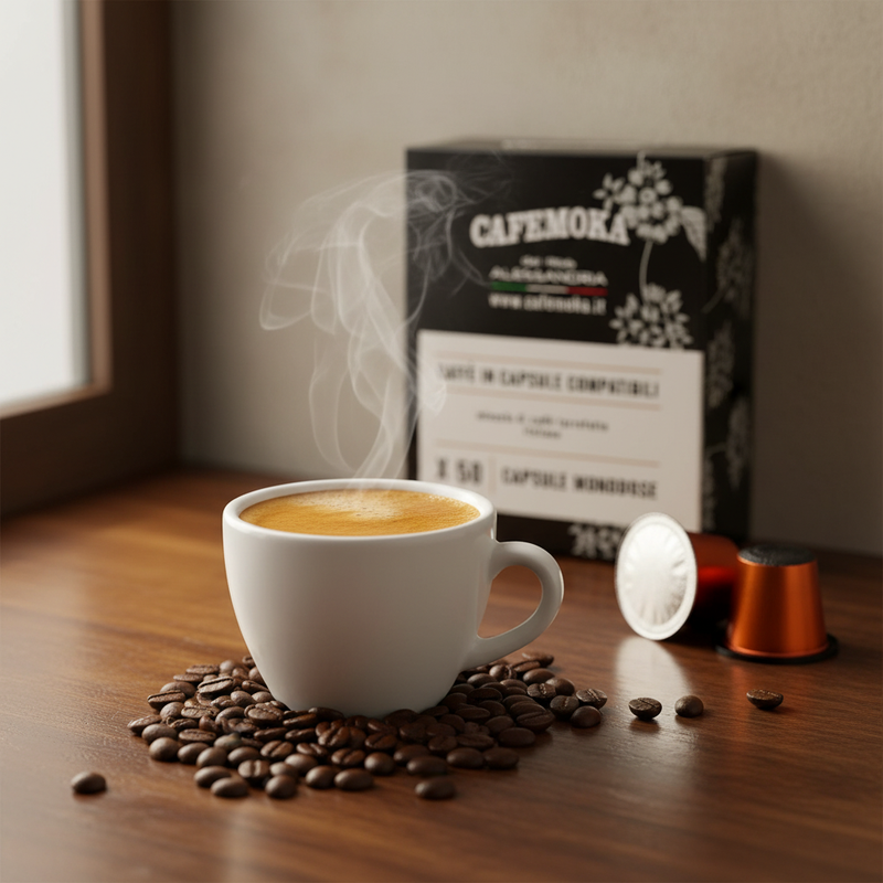 Capsules Nespresso CaféMoka ‑ Espresso (50 capsules) - en situation d'usage