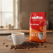 Café Moulu Lavazza Il Mattino – Fort & Aromatique (250 g) - en situation d'usage