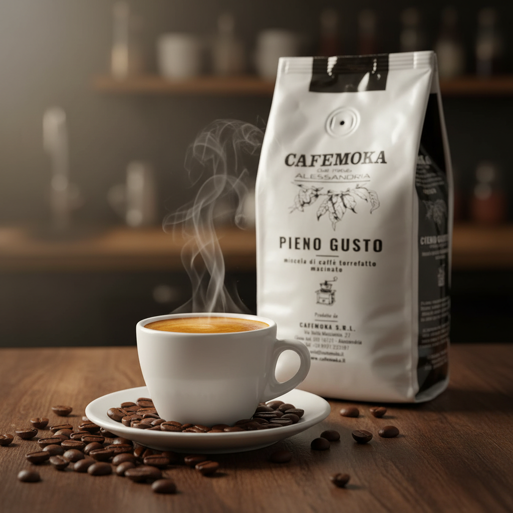 Café Pieno Gusto CafeMoka - Saveur Unique (250 g) — en situation