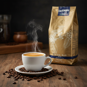 Cafemoka Alessandria Extra Bar – Grains (1 kg) - en situation d'usage