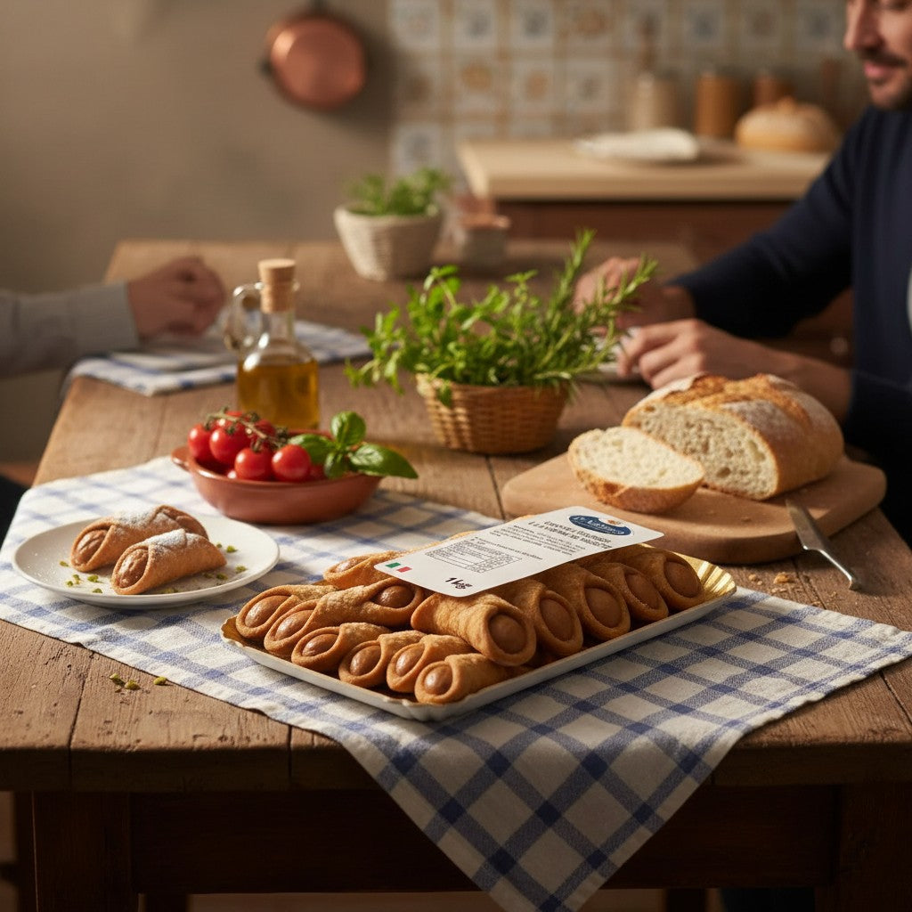 Cannoli chocolat siciliens – Pâtisserie italienne – D'Addezio – 1 kg — cuisine italienne authentique