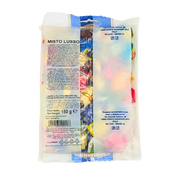 Bonbons italiens assortis Mangini 150 g dans un emballage coloré, mettant en valeur les confiseries artisanales italiennes traditionnelles.