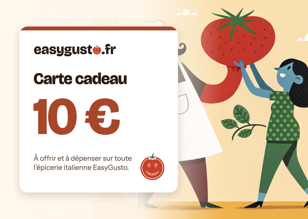 Carte‑cadeau EasyGusto – Montants 10 € à 100 €