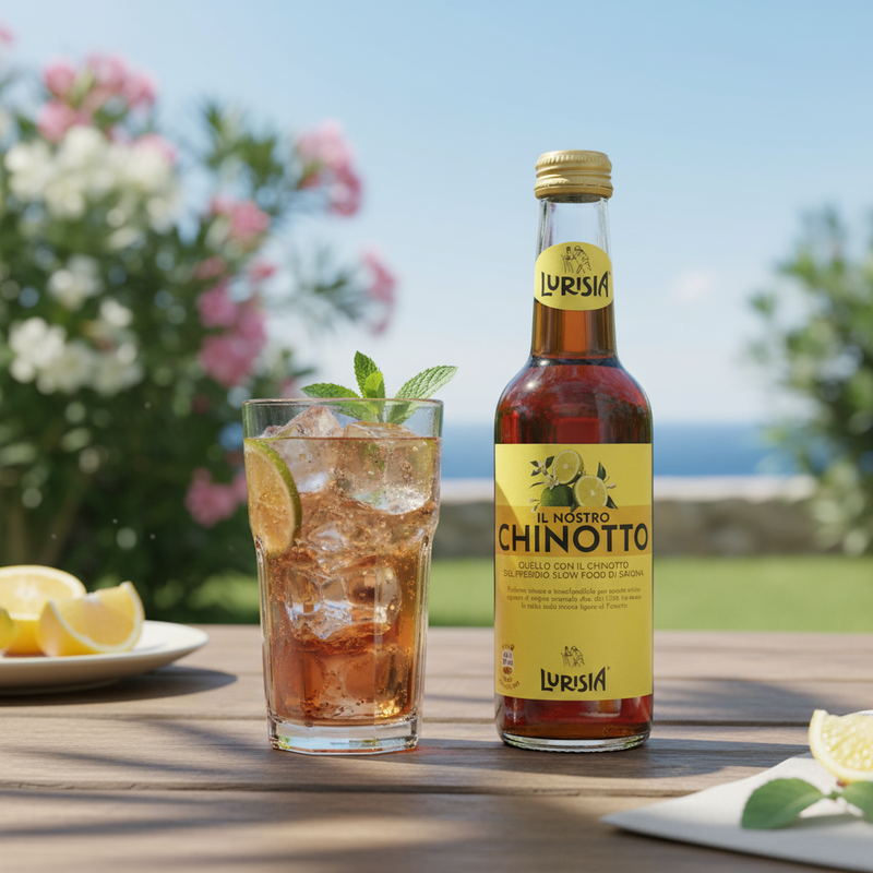 Chinotto Lurisia - Saveur Italienne (27,5 cl) - en situation d'usage