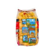 Emballage de conchiglioni rigati Di Martino de 500g avec illustrations italiennes, idéal pour recettes italiennes créatives.