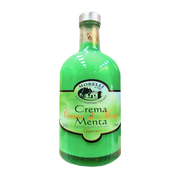 Crème di Menta Morelli 50 cl, liqueur de menthe italienne premium, à la saveur crémeuse et rafraîchissante.