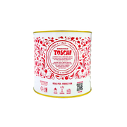 Boîte Amarena Toschi 2,7 kg, description produit et indications d’usage pour pâtisserie.