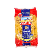 Paquet de Pâtes Divella Penne Candela N°28, pâtes de semoule de blé dur, paquet de 500g, produit italien authentique.