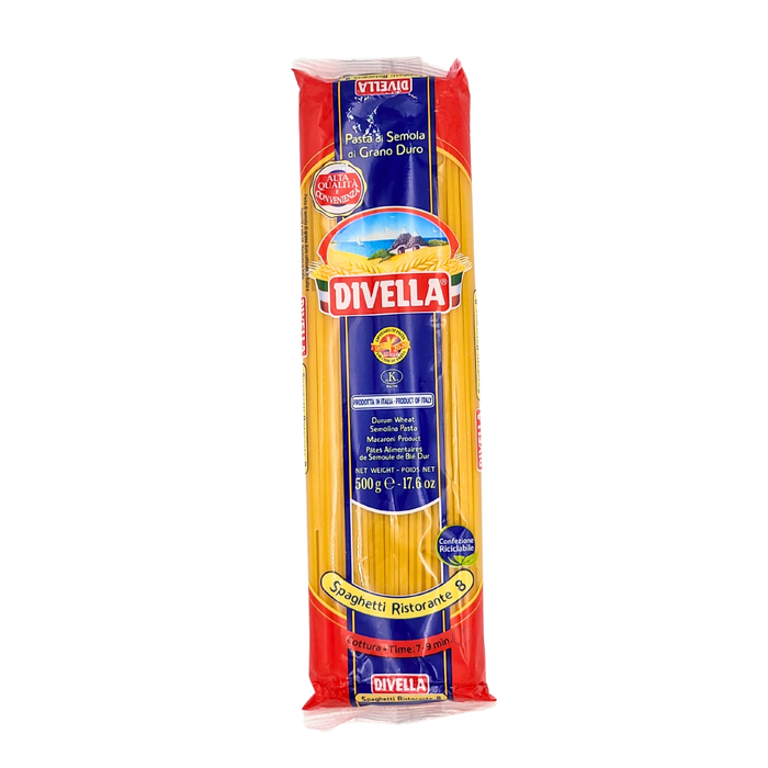 Divella Spaghetti Ristorante N°8 - Pâtes Longues Italiennes 500g