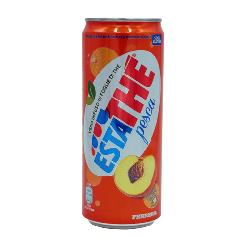 Estathé Pêche Ferrero - Boisson thé infusé goût pêche (33 cl) — face avant