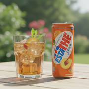 Estathé Pêche Ferrero - Boisson thé infusé goût pêche (33 cl) - en situation d'usage