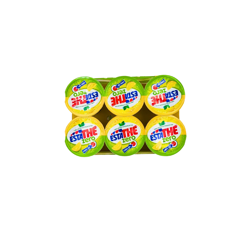 Pack de 6 Estathé Zero Citron Ferrero 200ml vue de dessus