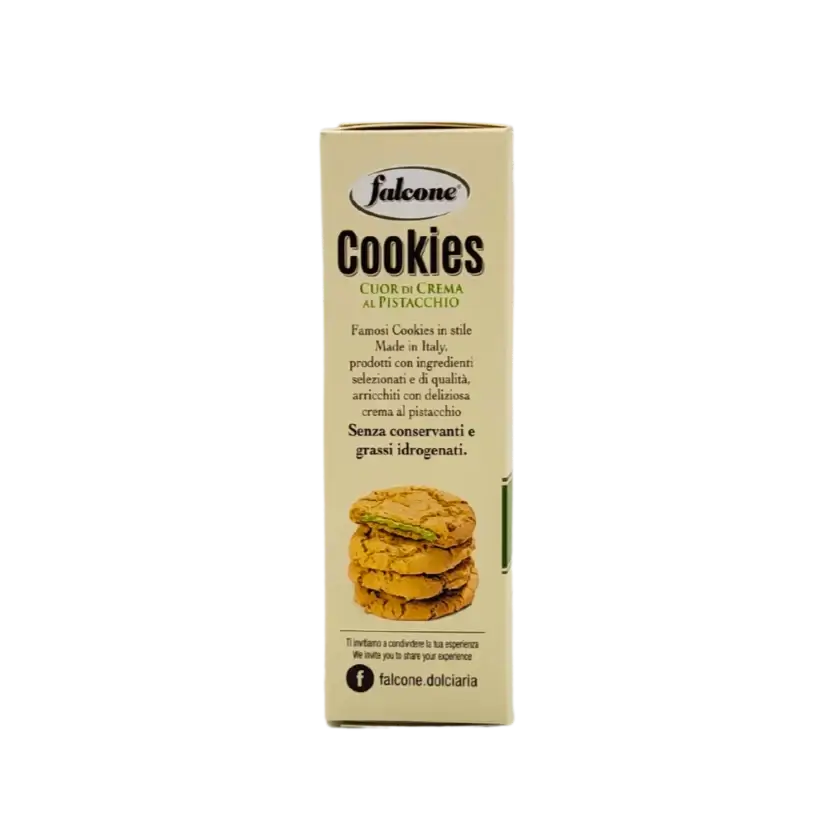 The 200 g pistachio cookie Falcone combines crunch and softness for a unique Italian experience.