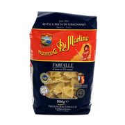 Pâtes Farfalle IGP de Gragnano - Pastificio G. Di Martino - 500g - Qualité artisanale italienne, tréfilées au bronze pour une texture parfaite.