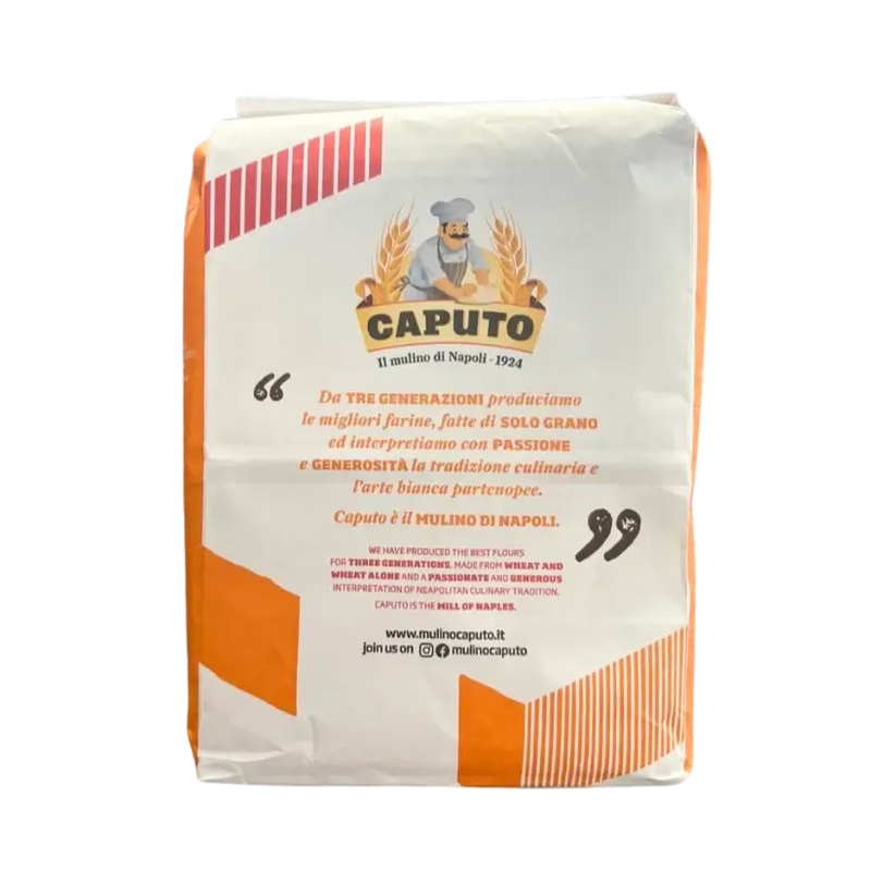 Pack de farine complète Caputo 5kg avec germe et son, idéal pour pain rustique artisanal. Farine intégrale italienne de Naples.
