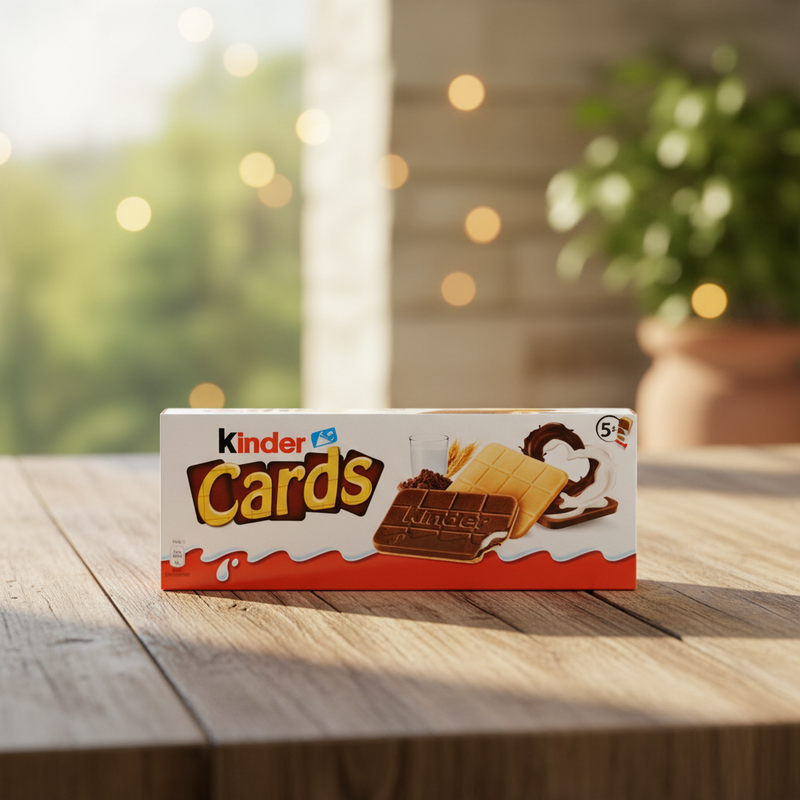 Gaufrettes Kinder Cards Kinder - Fourrage Lait & Cacao (128 g)
