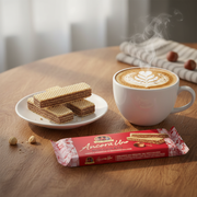 Gaufrette Noisette Tre Marie ‑ Crème & Noisettes (140 g) - en situation d'usage