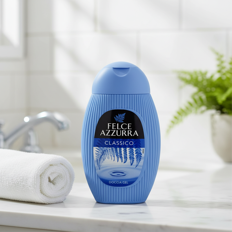 Gel Douche Felce Azzurra - Classique (250 ml) — en situation