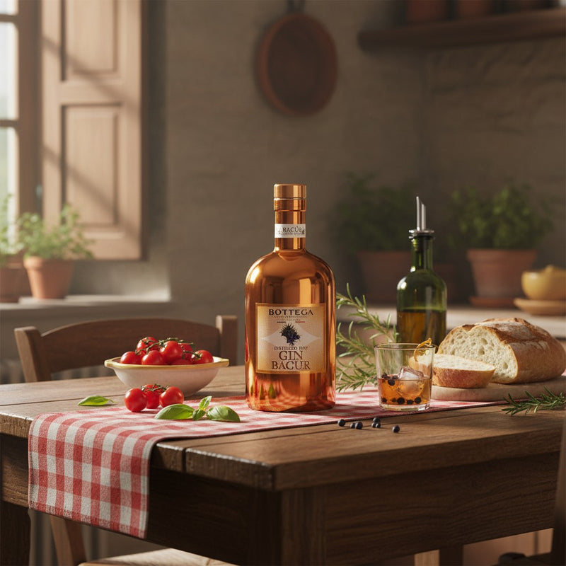 Gin Italien Bagùr Bottega ‑ Dry Gin (70 cl) — cuisine italienne authentique