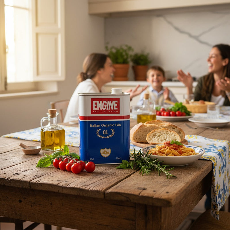 Gin Italien Bio ENGINE - Artisanal Piémont (70 cl) — cuisine italienne authentique