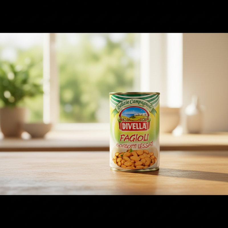 Haricots Borlotti Lessati Divella ‑ Authenticité Italienne (400 g)