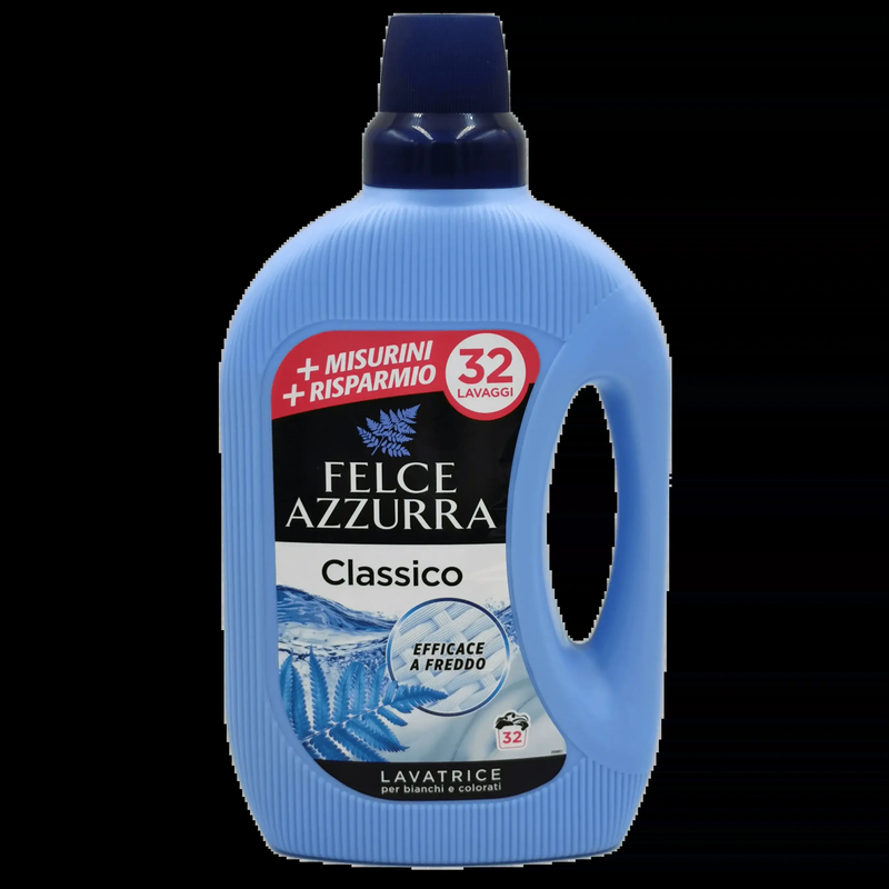 Lessive Liquide Felce Azzurra - Parfum Classique (1,6 L) - face avant
