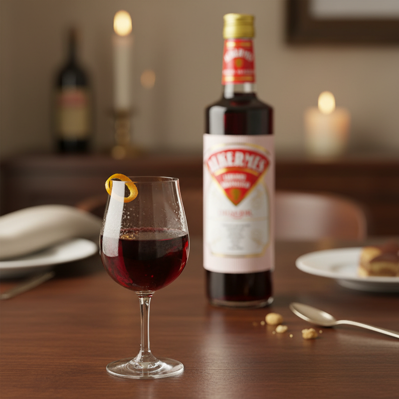 Liqueur Alchermes Dilmoor – Rouge traditionnel (70 cl) - en situation d'usage