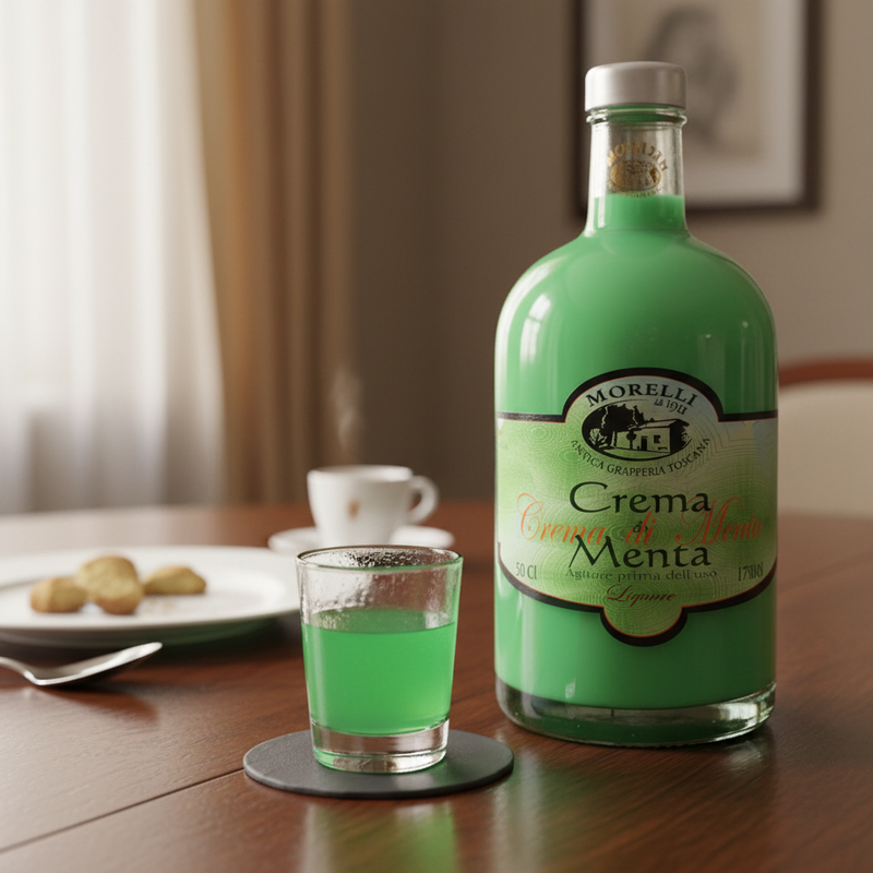 Liqueur de Menthe Morelli - Texture Crème Onctueuse (50 cl) - en situation d'usage