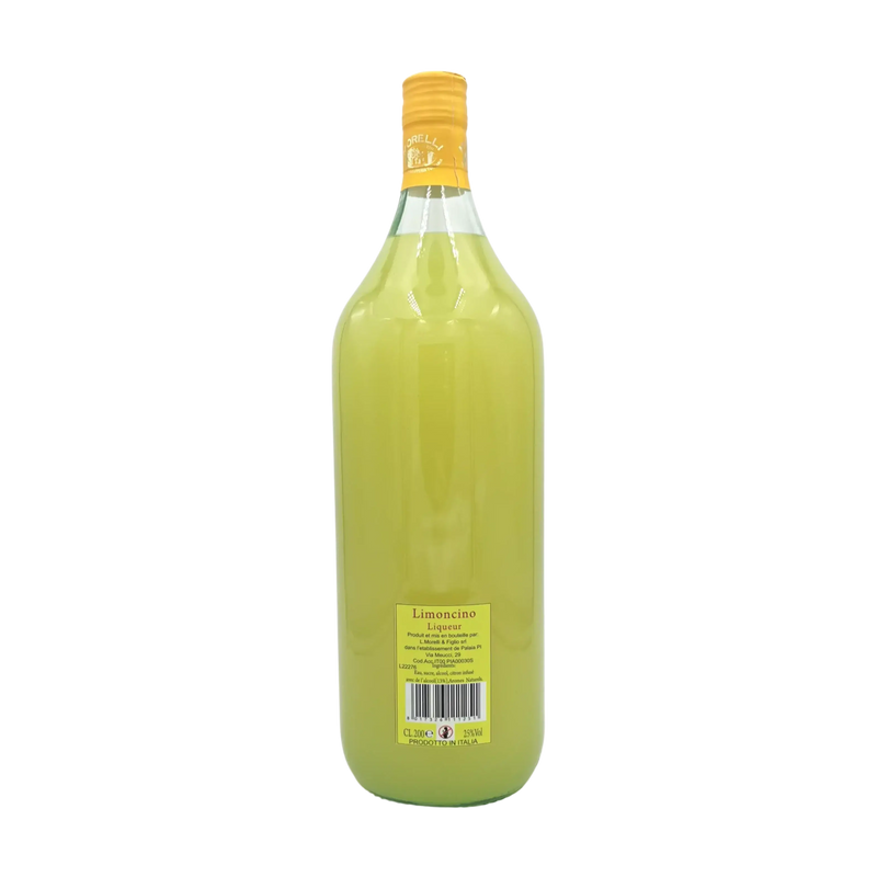 Bouteille de Limoncino Morelli 70cl, liqueur de citron italienne, saveur authentique et rafraîchissante.