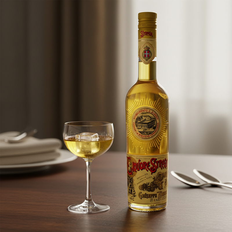 Liqueur Strega Alberti – Recette italienne traditionnelle (70 cl) - en situation d'usage