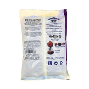 Emballage arrière des bonbons à la réglisse Mangini, Liquirizia, 150g.