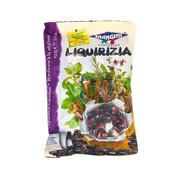 Emballage avant des bonbons à la réglisse Mangini, Liquirizia, 150g.