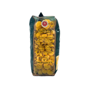 Profil du paquet de pâtes Lumache Rigate Bio La Molisana 500g montrant la forme des pâtes et l’emballage vert.
