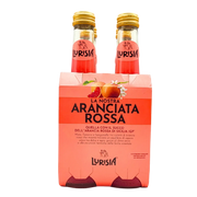 Pack de Lurisia aranciata rossa 275ml, boisson gazeuse aux oranges sanguines de Sicile IGP.